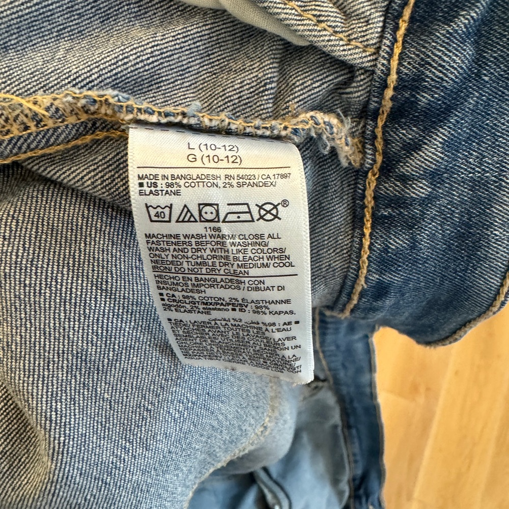 Old Navy Jean Trucker Jacket for Girls size L 10-12 - Picture 6 of 7